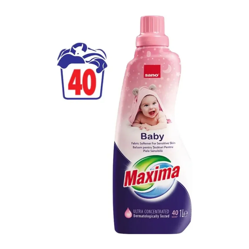 Balsam de rufe Sano Ultra Concentrat Baby, 40 spălări, 1 L