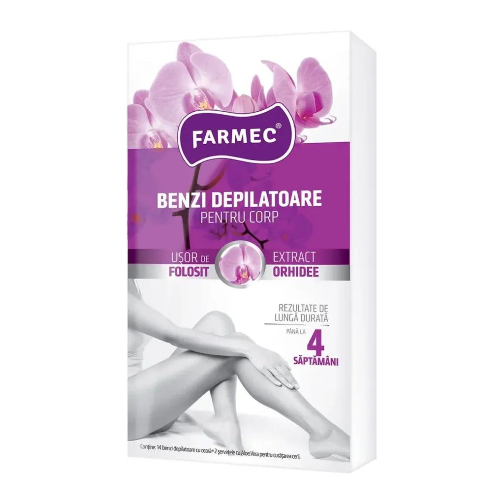 Benzi depilatoare Farmec Corp Orhidee, 14 buc