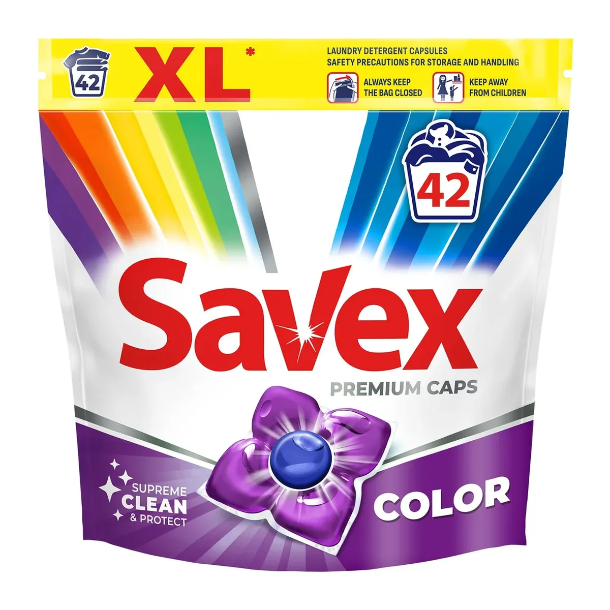 Capsule detergent Savex Gel Caps 42 2in1 Color