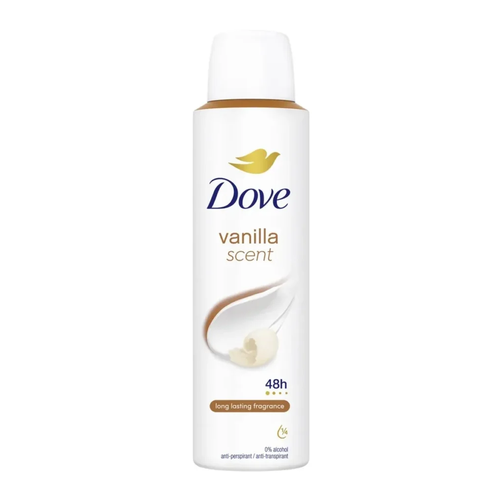 Deodorant spray Dove Women Vanilla Scent, 150 ml