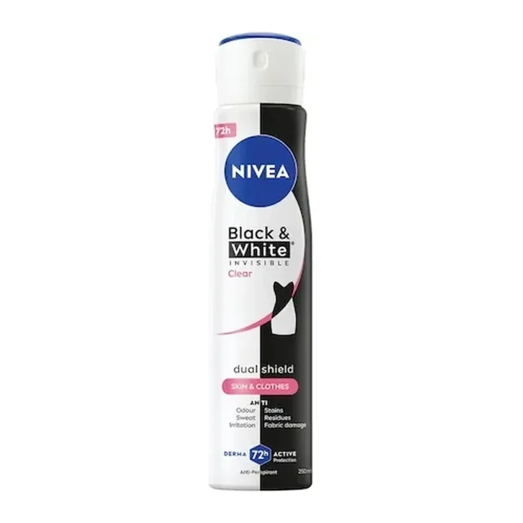 Deodorant spray Nivea Women Invisible Black & White Clear, 250 ml