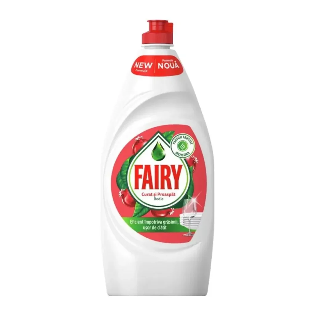 Detergent de vase Fairy Pomegranate Red Orange, 750 ml
