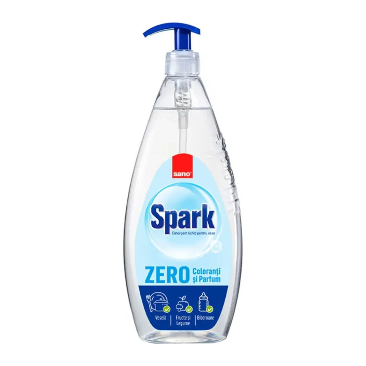 Detergent de vase Sano Spark Zero Coloranti și Parfumanti