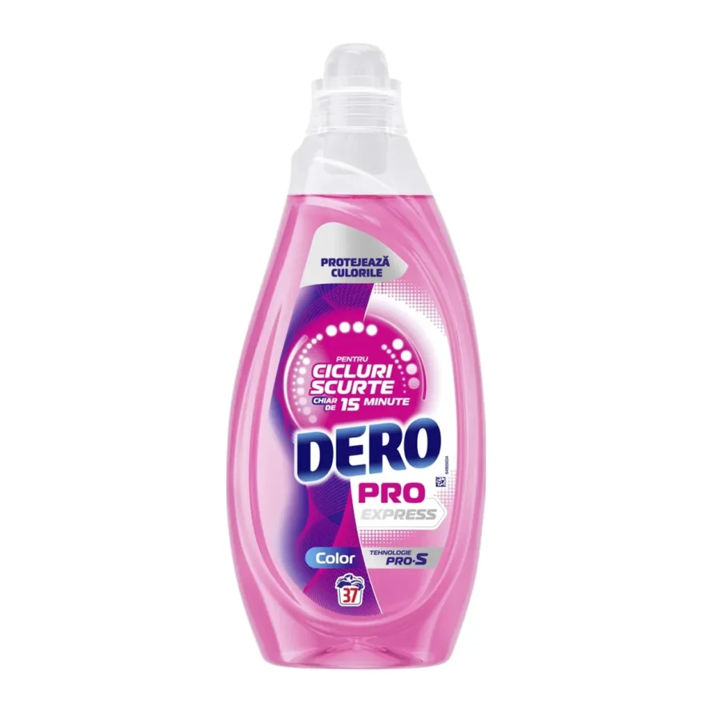 Detergent lichid Dero Pro Express Color, 37 spălări