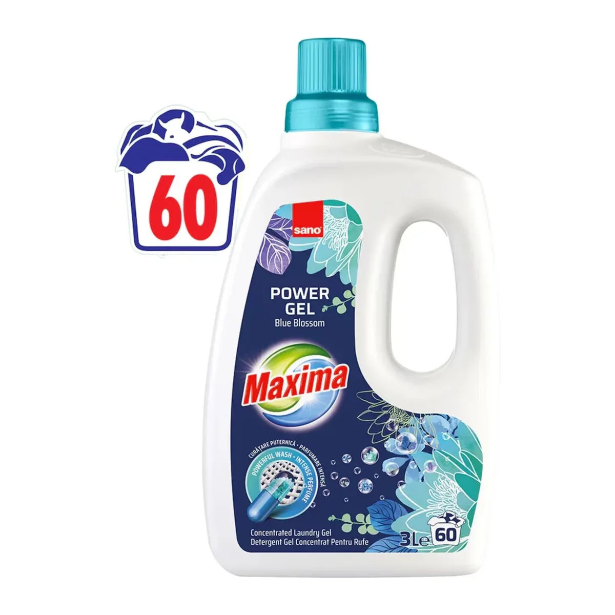 Detergent lichid Sano Maxima Power Gel Blue Blossom