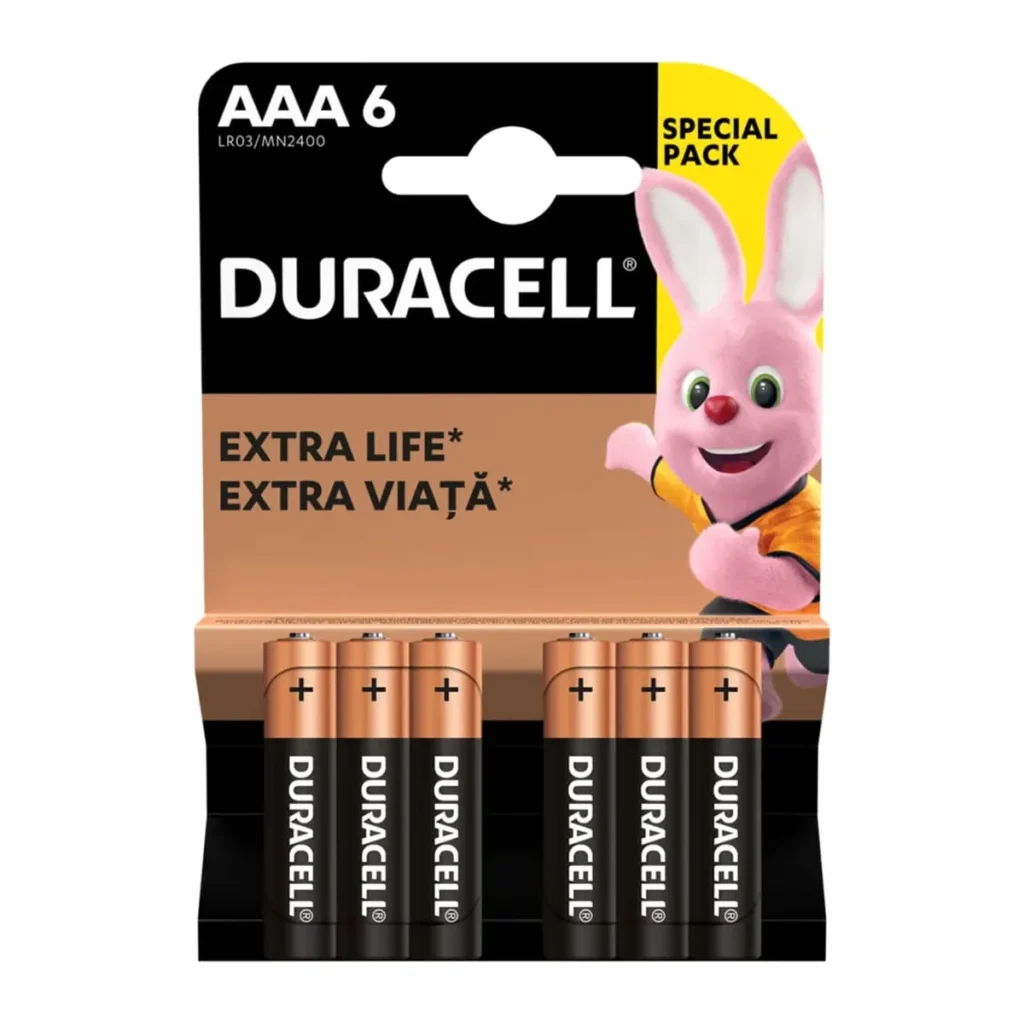 Baterii Duracell Basic AAA R3, 4+2 buc