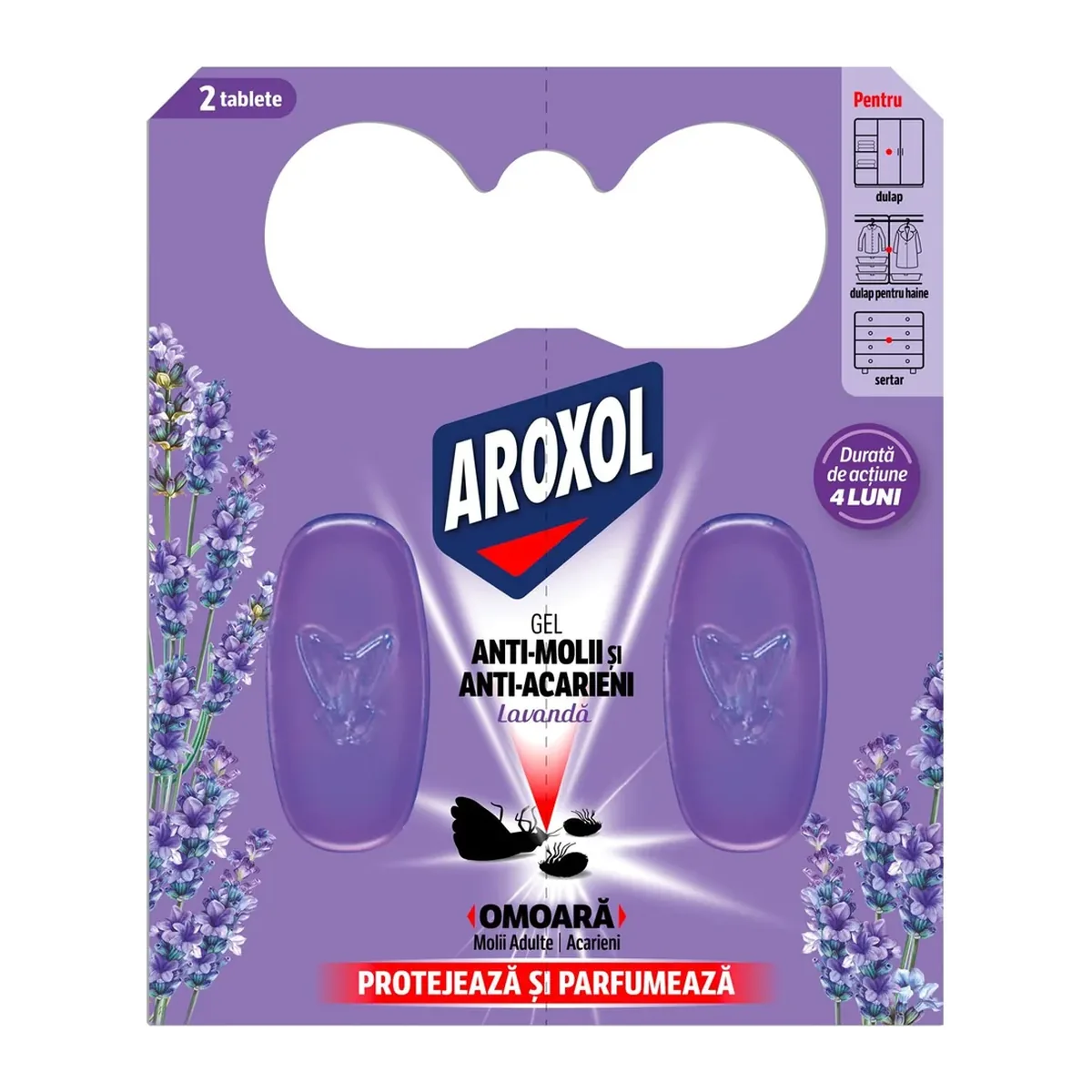 Gel antimolii Aroxol Lavandă