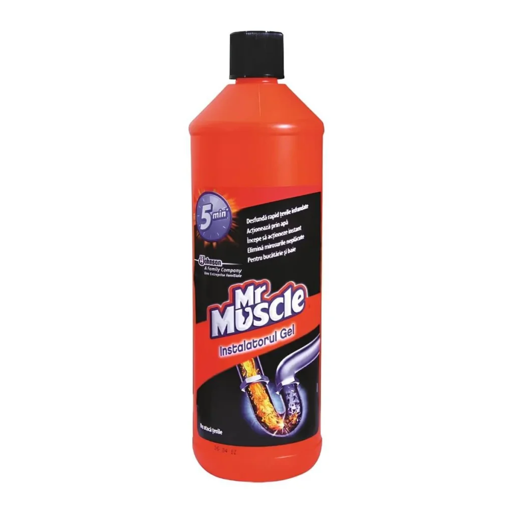 Soluție desfundare țevi Mr Muscle Hidraulic, 1 L