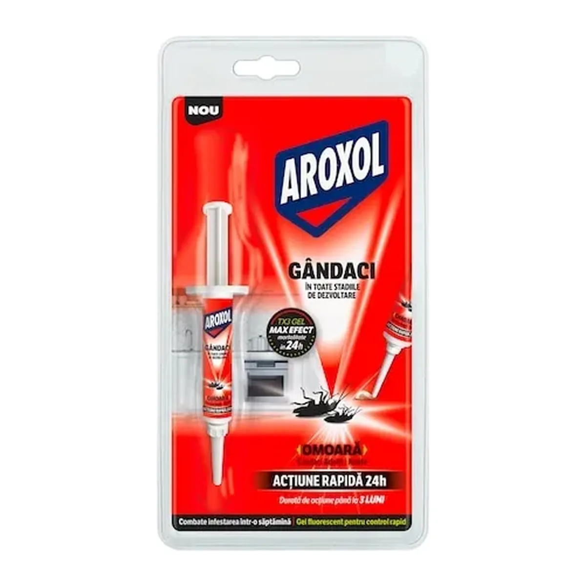 Gel insecticid Aroxol TX3 împotriva gândacilor