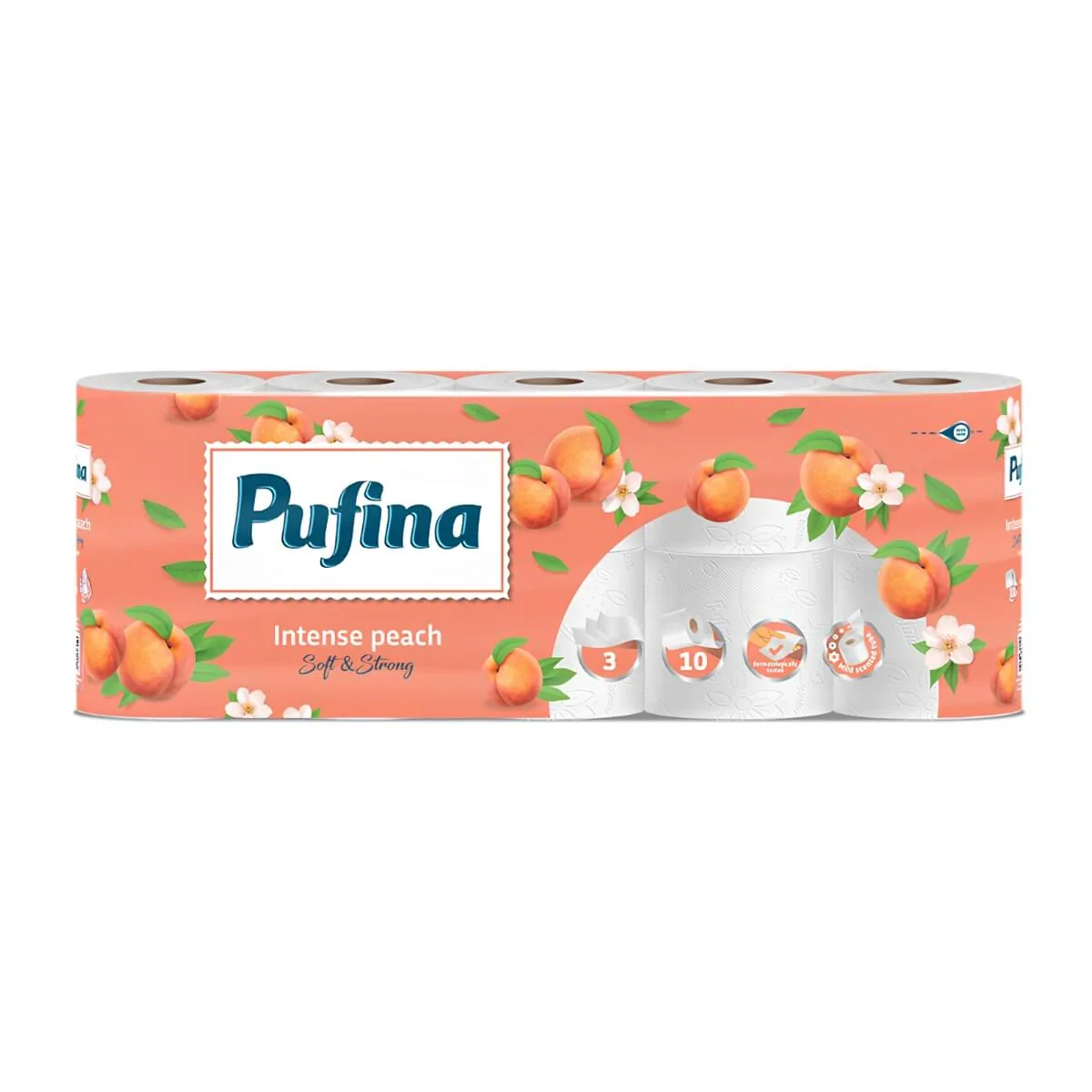 Hârtie igienică Pufina Intense Peach