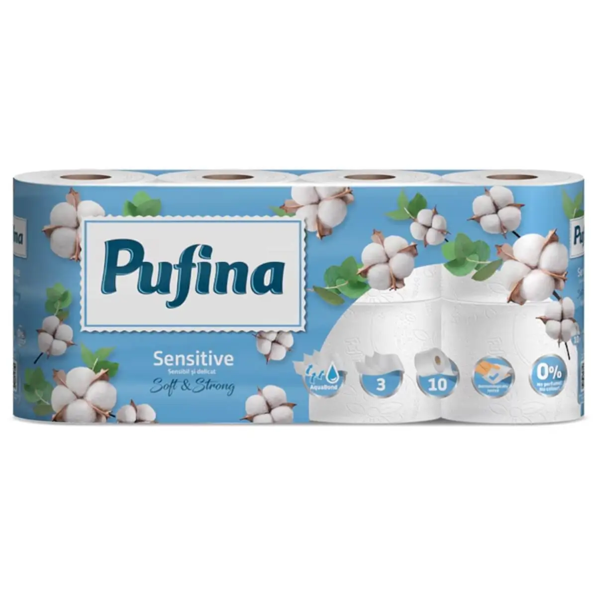 Hârtie igienică Pufina Sensitive