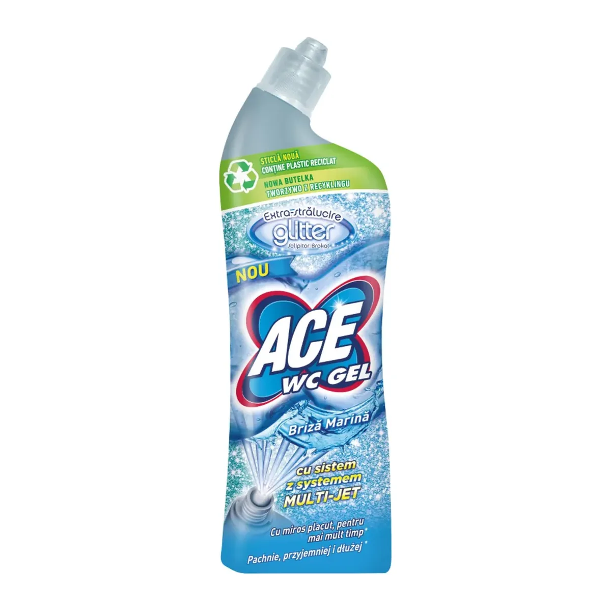 Înălbitor ACE WC Gel Glitter Briza Marina