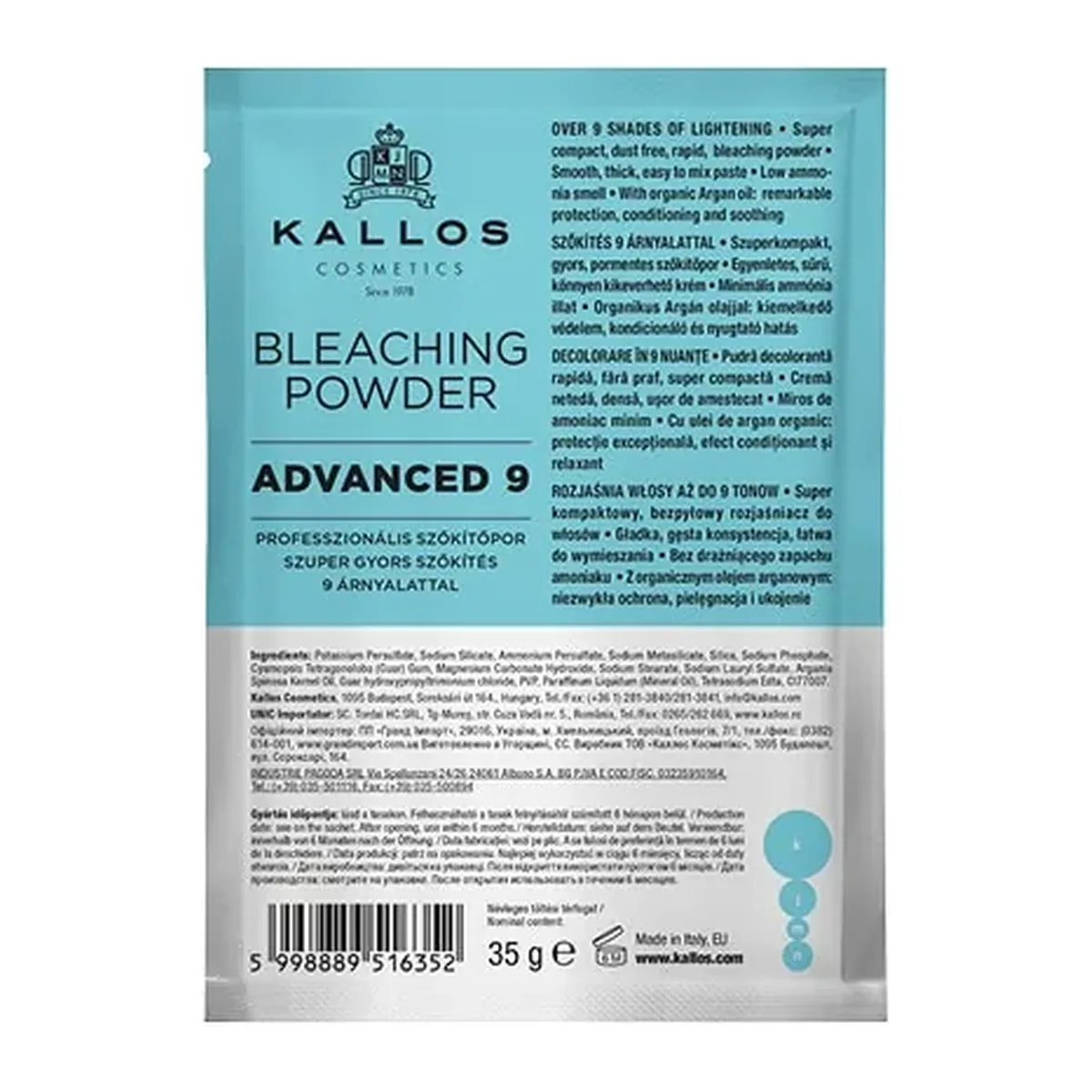 Kallos Pudra Decoloranta Super 9 Plic 35 g