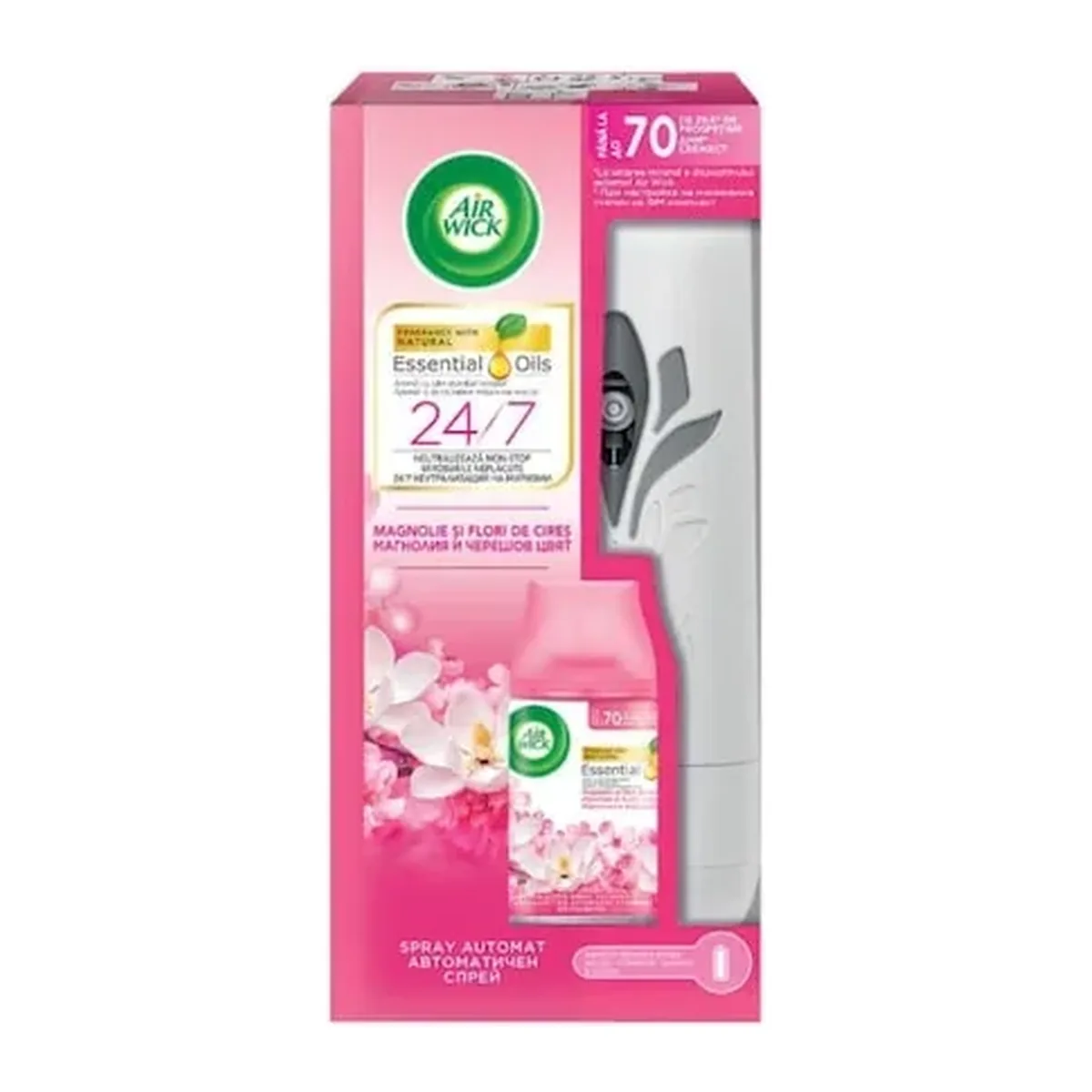 Odorizant Air Wick Aparat+rez Magnolie și Flori de Cireș