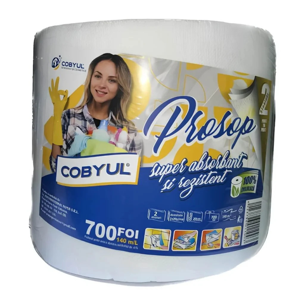 Prosoape de hârtie profesionale Steffy alb, 140 m, 700 foi