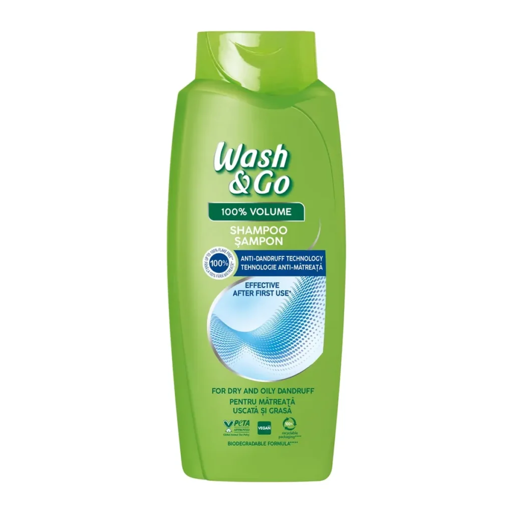 Șampon Wash & Go Antimătreață, 675 ml