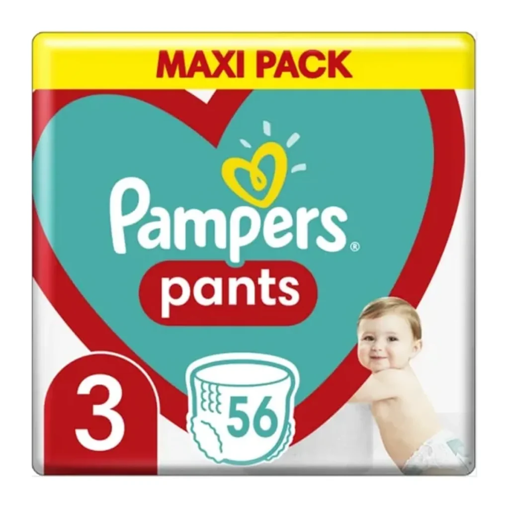 Scutece chilotel Pampers Pants nr.3 (6-11 kg), 56 buc
