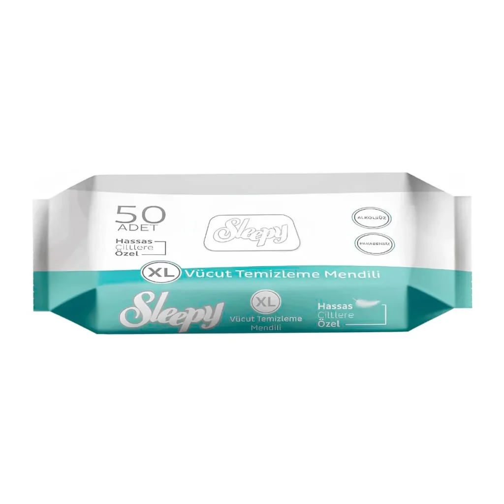 Șervețele umede Sleepy XL Adulti Ultra Sensitive, 50 buc