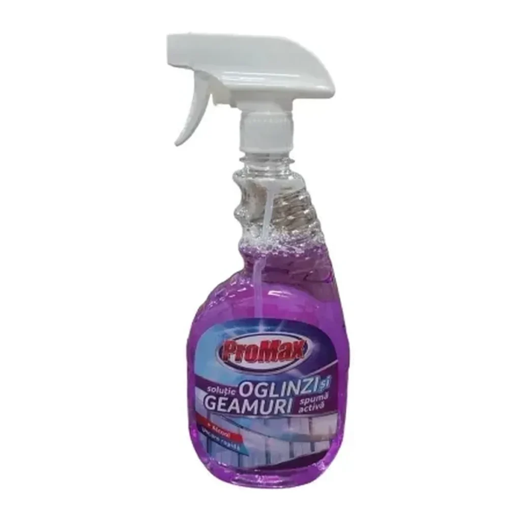 Soluție pentru geamuri Promax + 33% Gratis Mov, 750 ml
