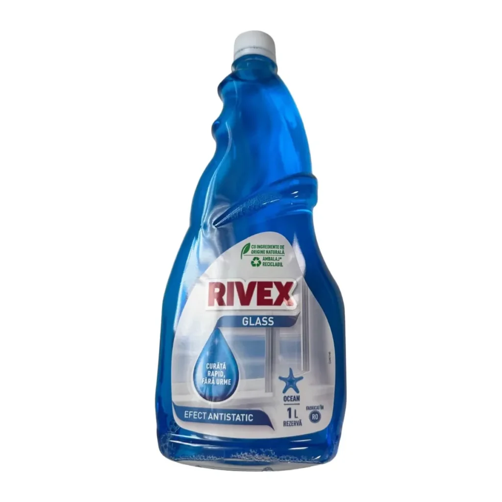 Soluție pentru geamuri Rivex Glass Rezerva Clear, 1 L