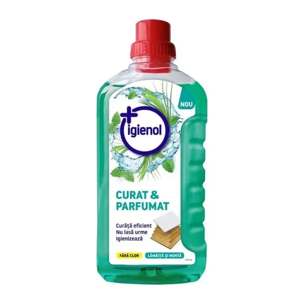 Soluție pentru pardoseli Igienol curat Lămâiță și Mentă, 1 L