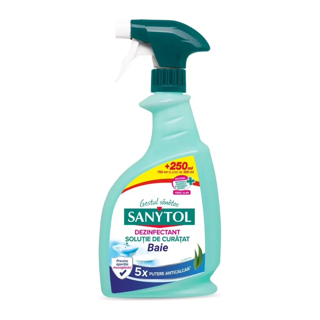 Soluție WC Sanytol dezinfectant Baie +, 500 ml