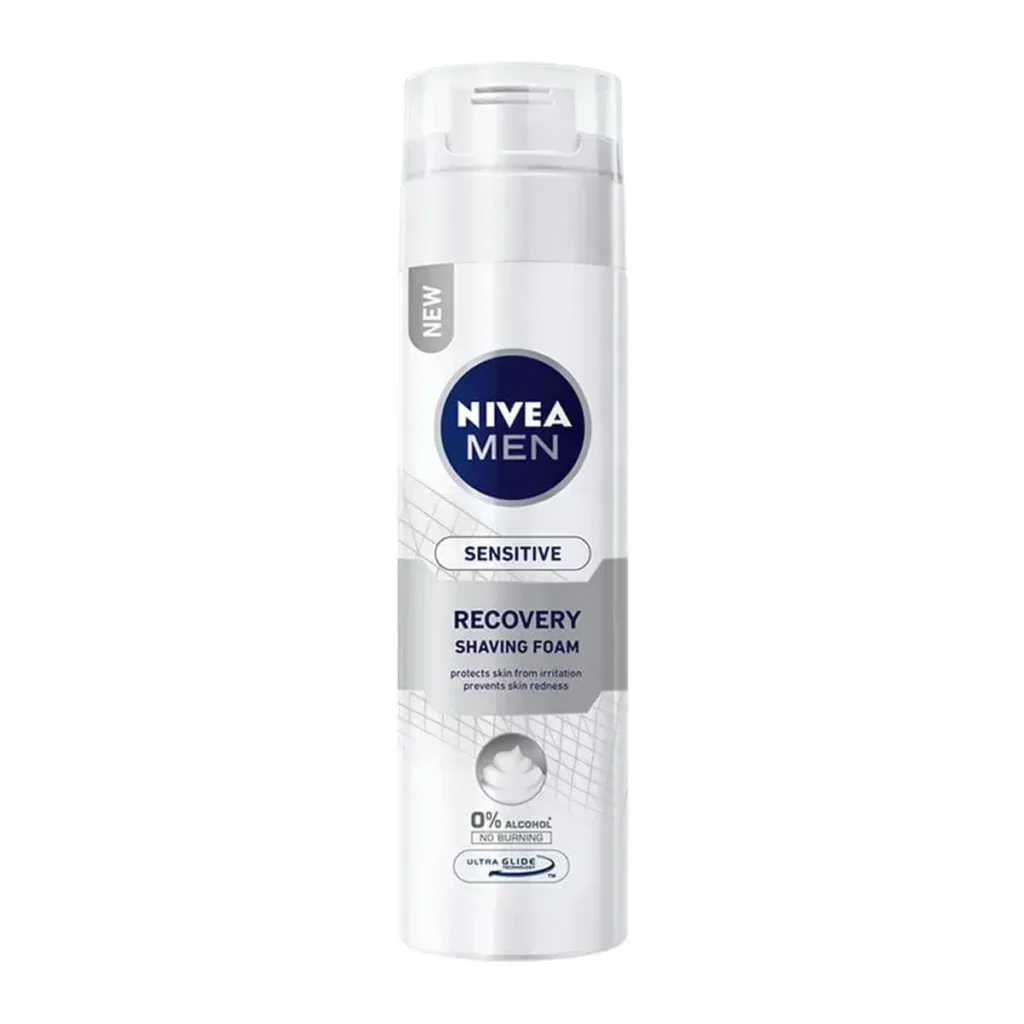 Spumă de ras Nivea Sensitive Recovery, 200 ml