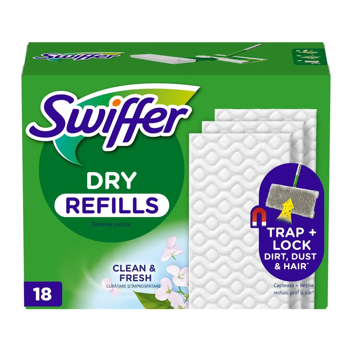 Swiffer Floor Rezerve Lavete Uscate 18 buc. Set