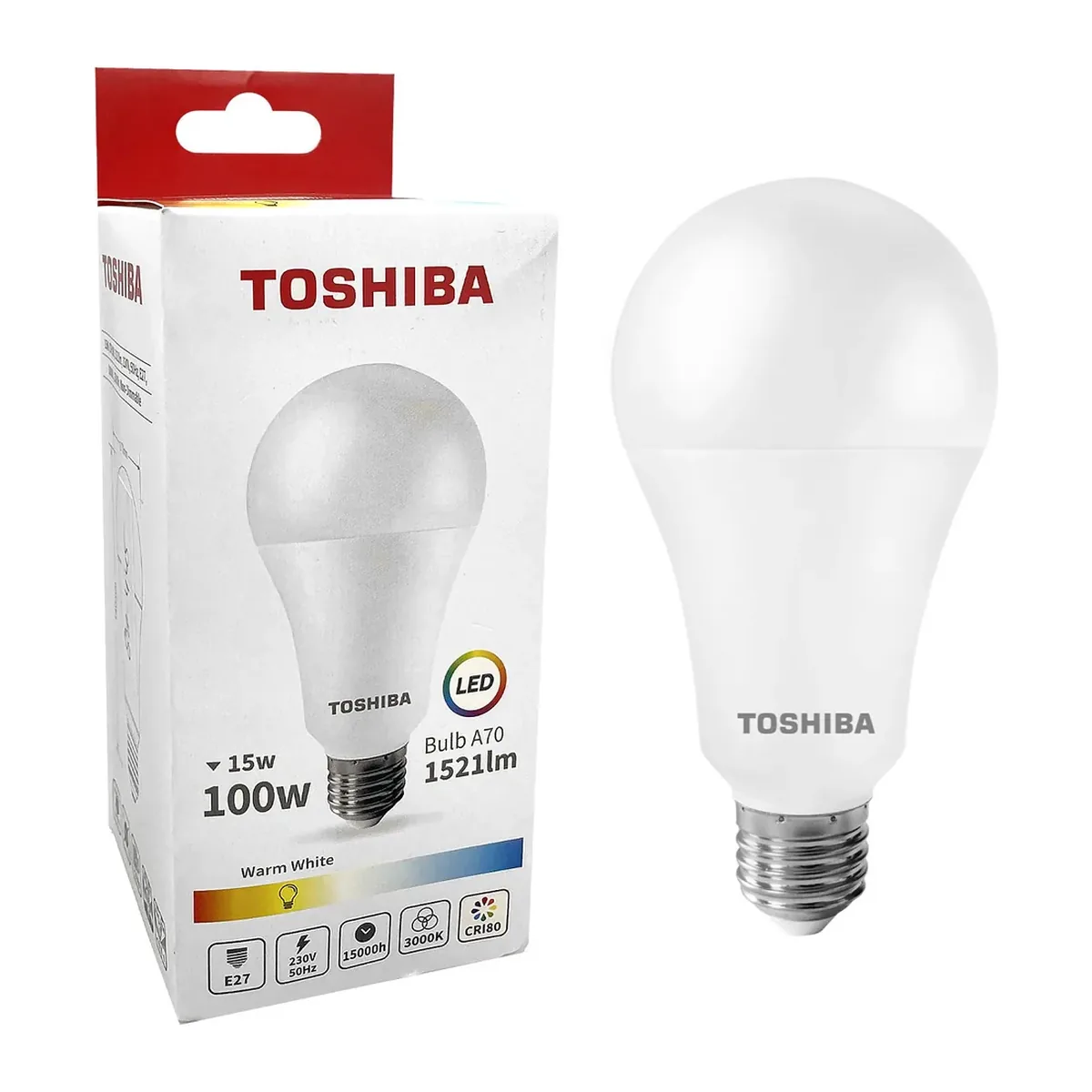 Toshiba Bec LED 15W Lumina Rece A70 E27